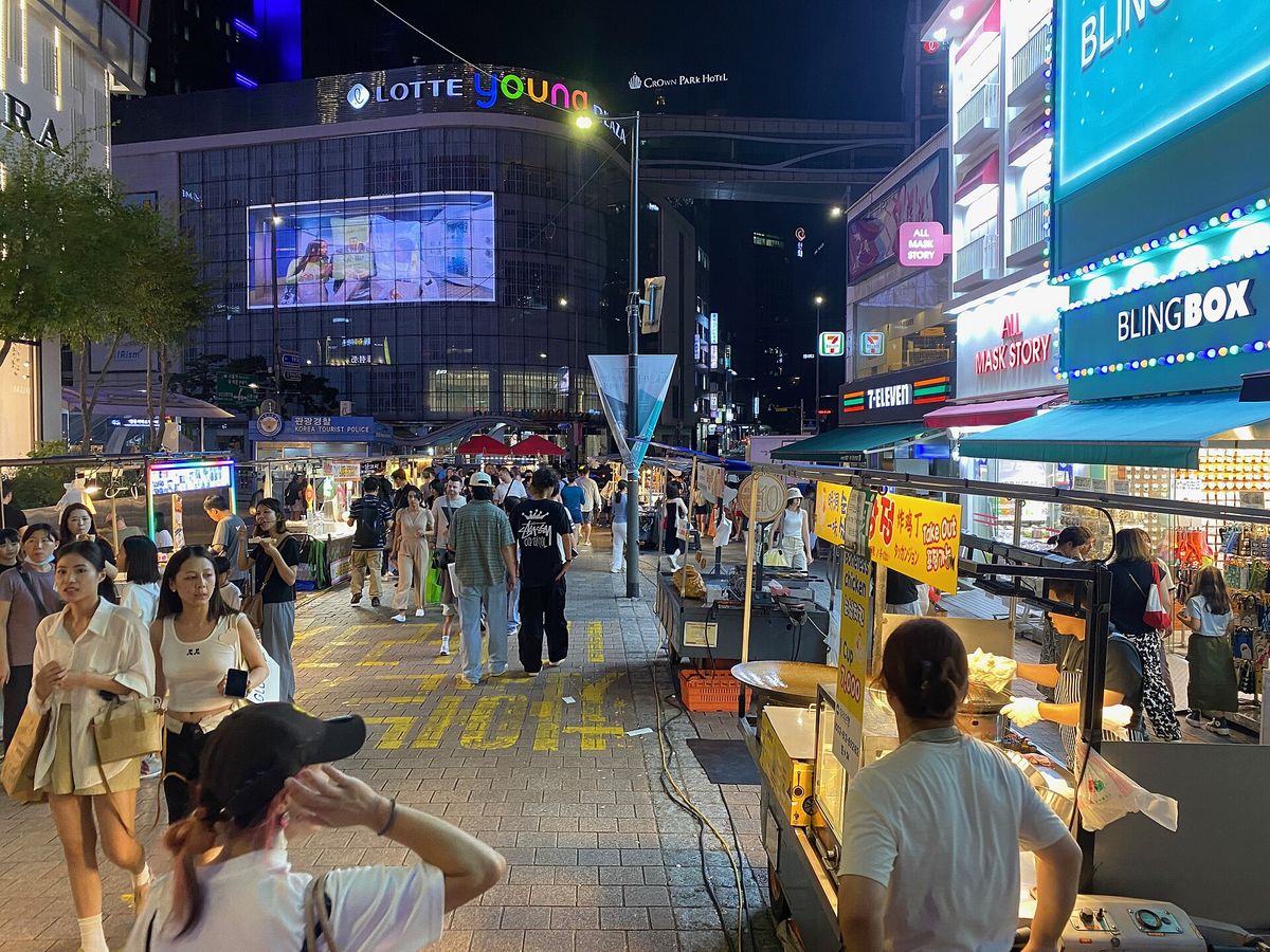 Myeongdong night market, Seoul